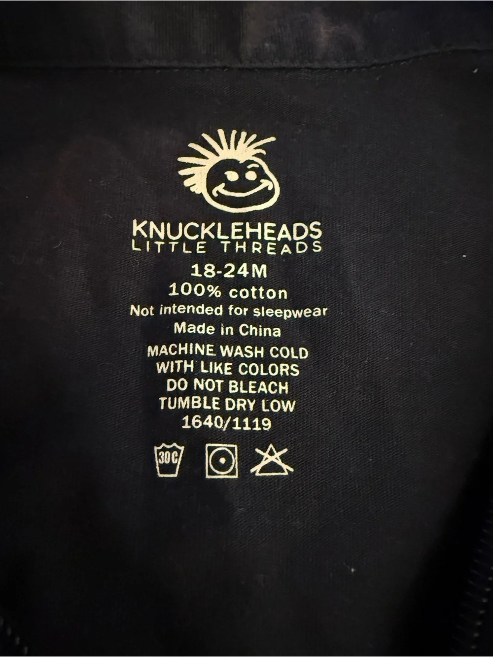 Knuckleheads Little Threads Navy Infant Mechanics Overalls…18-24 Months